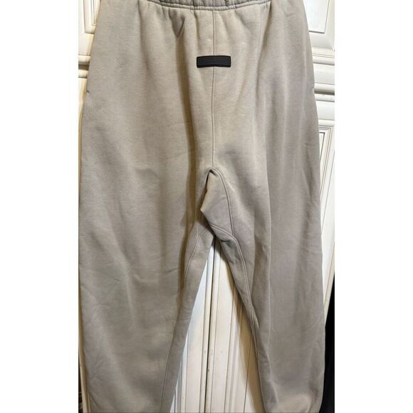 Essentials Fear Of God Men's Fleece Cotton Blend Jogger Sweatpants Tan Size XS - Picture 5 of 16